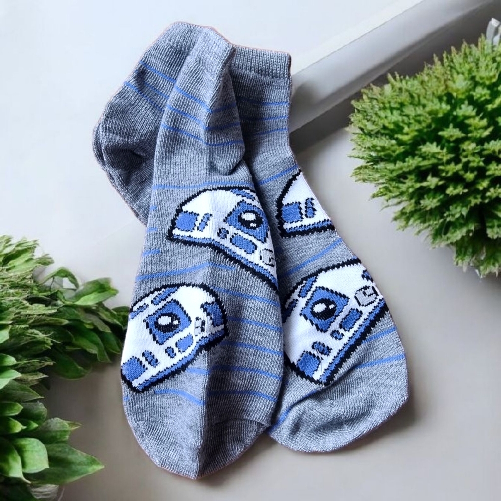 🌟FREE ADD-ON 🌟🆕️Star Wars The Mandalorian R2-D2 Ladies Ankle Socks
